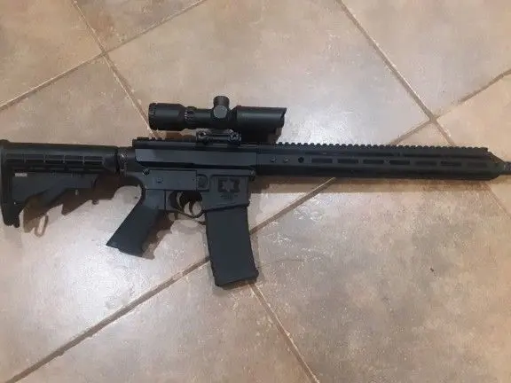 Side Charging AR15 W/ Red, Green Dot & Laser