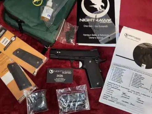 Nighthawk tri cut car 9mm like new 1911 commander