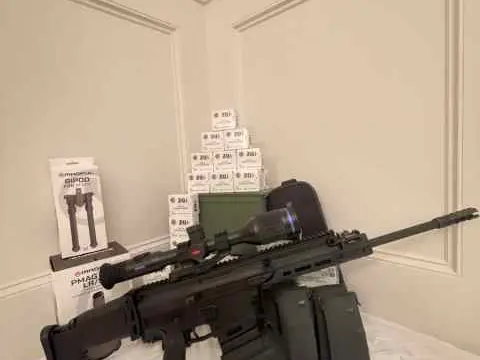 FN Herstal SCAR-17S + PULSAR + DRUM MAG
