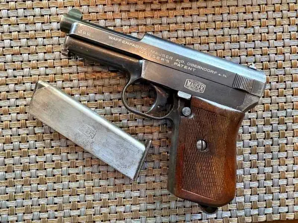 Small Mauser pistol ww1 era