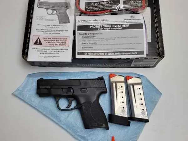M&P Smith & Wesson 45 Shield Pistol Black w Mags