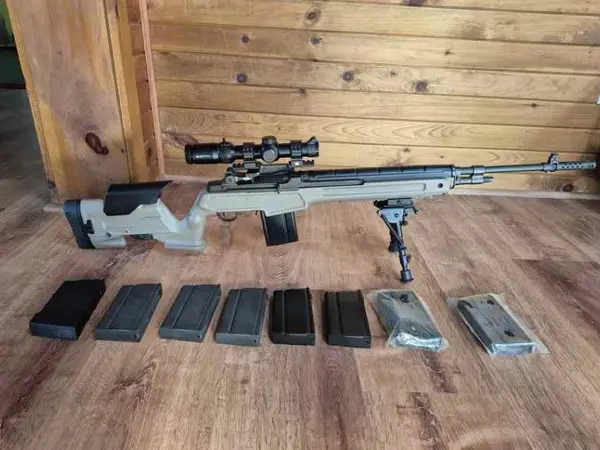 Springfield armory m1a loaded 308 with many extras
