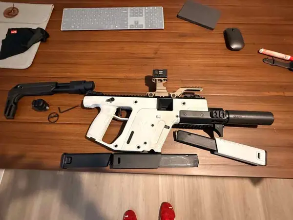 Kriss vector storm trooper white 9mm