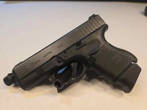 Glock 26. G26 w/ Ameriglo sights/threaded barrel