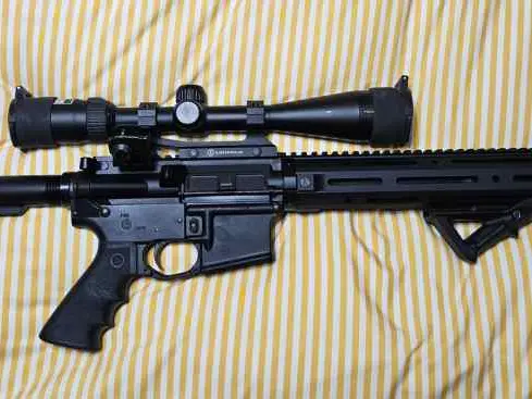 Bushmaster 300 AAC, Geissele trigger, nikon scope