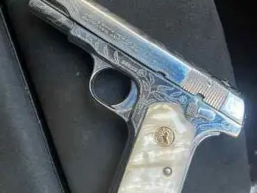 Engraved Colt 1927 Hammerless Pocket Pistol .380