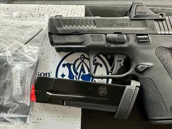 M&P shield X w/viridian RFX11 optic mags holsters