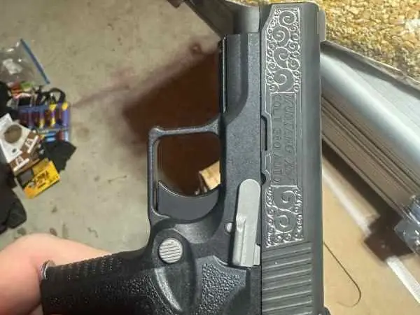 Engraved colt mustang