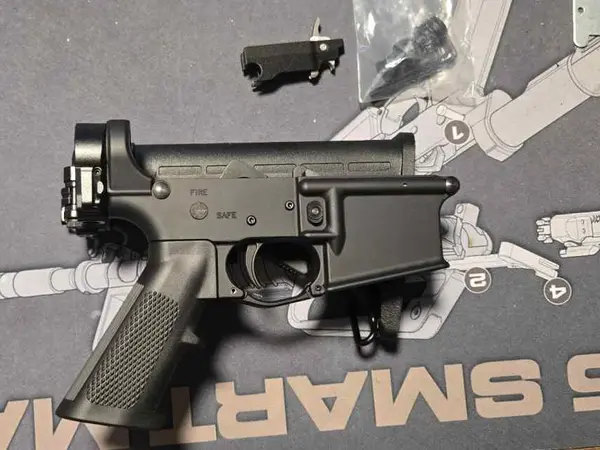Dirty Bird Folding AR15 lower forced reset trigger