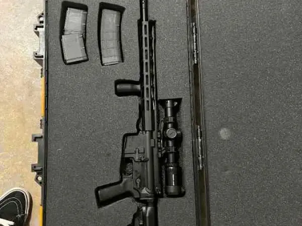 Ruger AR-556 w/LPVO+Case
