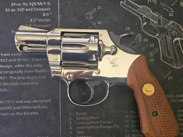 Rare Colt Lawman MK V2" 357 Magnum Nickel 1983