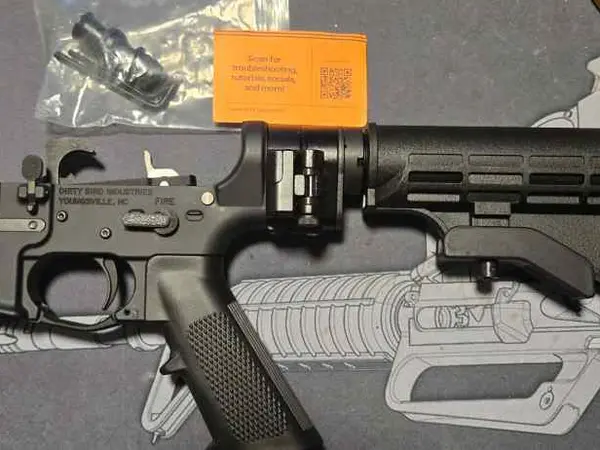Dirty Bird Folding AR15 lower forced reset trigger