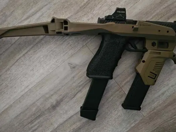 Glock 17 gen 3 with strike industries slide