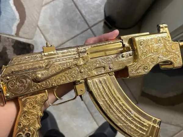 24k Gold Fully Engraved Draco