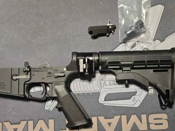 Dirty Bird Folding AR15 lower forced reset trigger