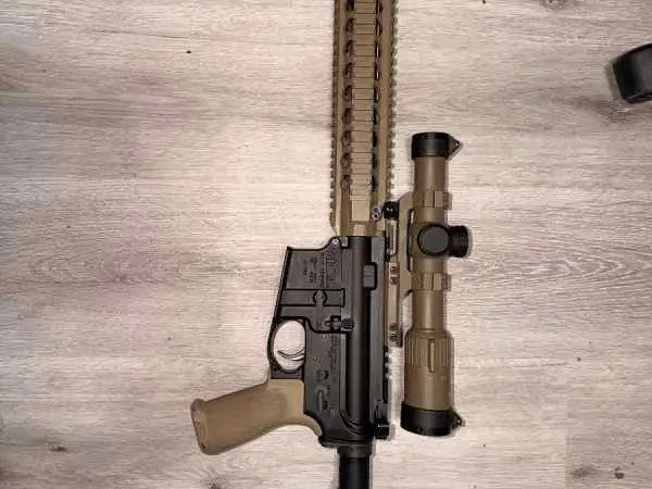 BCM 14.5 rifle.