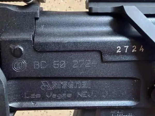 Arsenal SAM7SF 7.62x39 – Milled Receiver – Folding