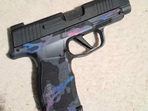 Sig 365 9mm XL with custom ceracoted grip