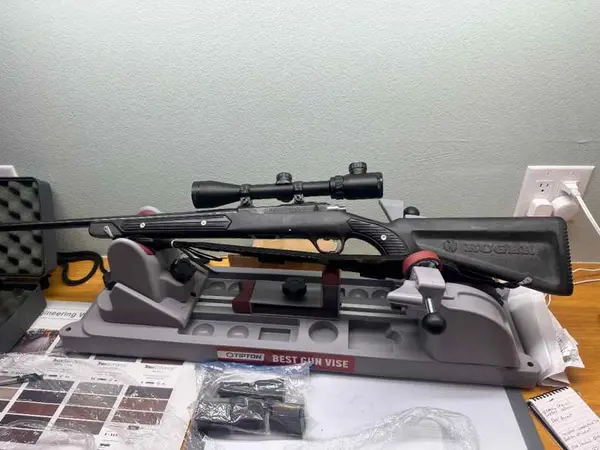 M/77 Ruger 17 HMR with boat paddle stock … Trades?