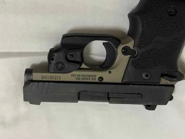 Sig Sauer P938 9mm with laser 2 tone