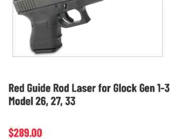 LaserMax Glock 26 Guide Rod, ¿Trade?