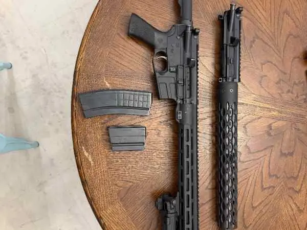 223 upper and savage MSR-15 .224 Valkyrie