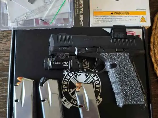 Springfield Hellcat Pro comp with upgrades