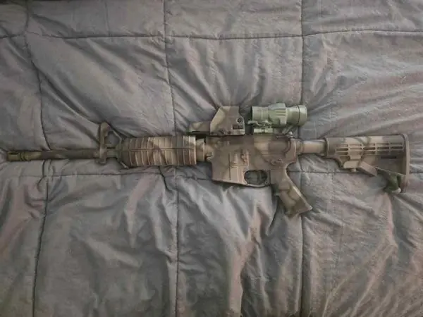Cerakoted AR-15 w/ EOTech and magnifier