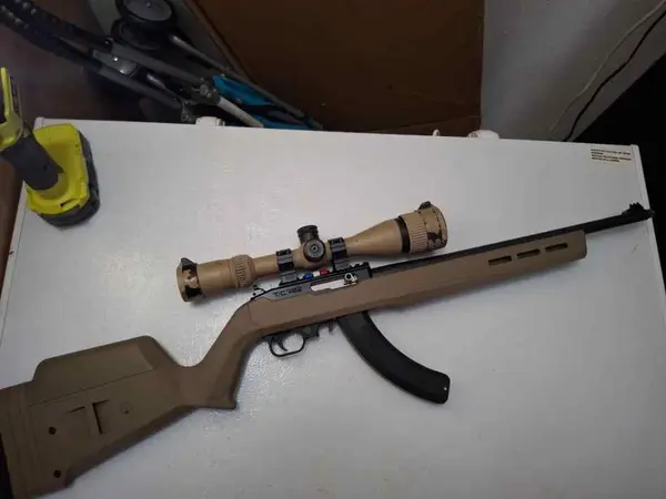 TCR 10/22 Scope, Magpul Hunter X stock