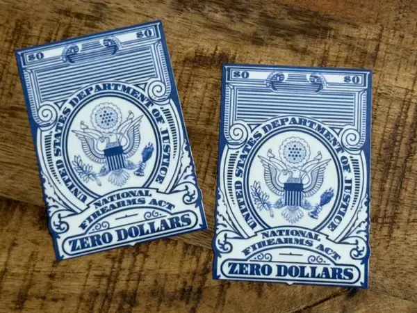 Tax Stamp Sticker Silencer Gun Nfa Atf Nra Gun