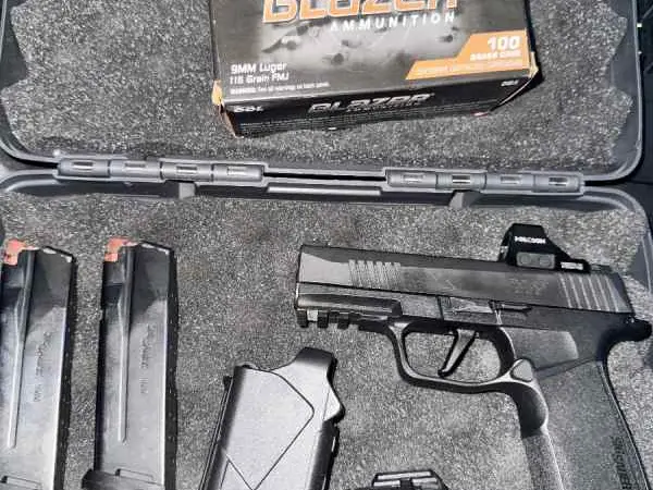 Sig p365x macro Tacops with holosun 507k 100rds 9m