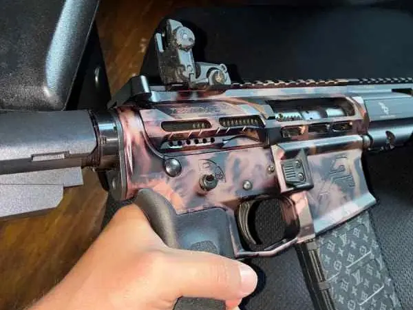 Custom anodized f1skeloton-ar15-10.5 frt