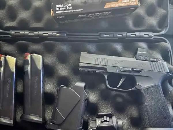 Sig P365X Macro Tacops w/ 507k and 100 rounds 9mm