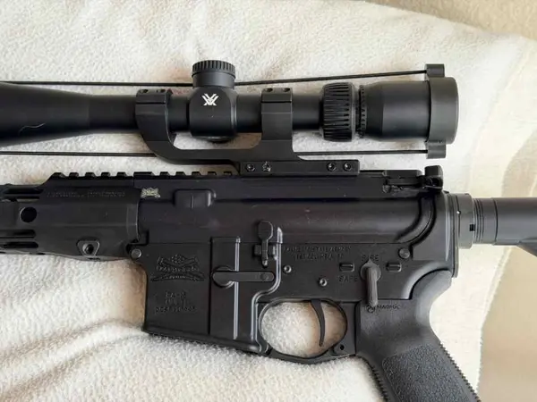 New AR 6.8 SPC11 with case scope etc for sale in