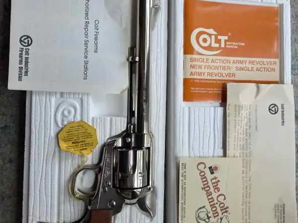 Colt SAA Model P-1876 3rd Gen Nickel .45LC