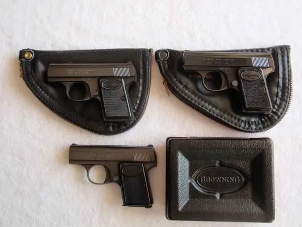 3 Beautiful Vintage Baby Brownings Belgium 25 acp