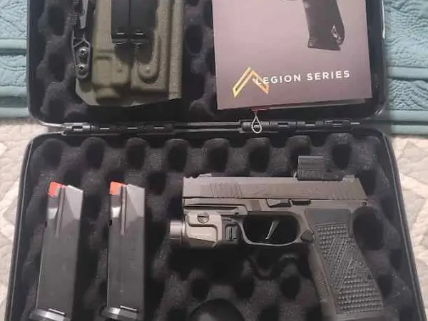 Sig Sauer P365 AXG Legion with enclosed Green Dot
