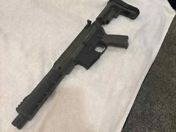AR billet 17 Design/ a Grid Defense 7.5” barreled