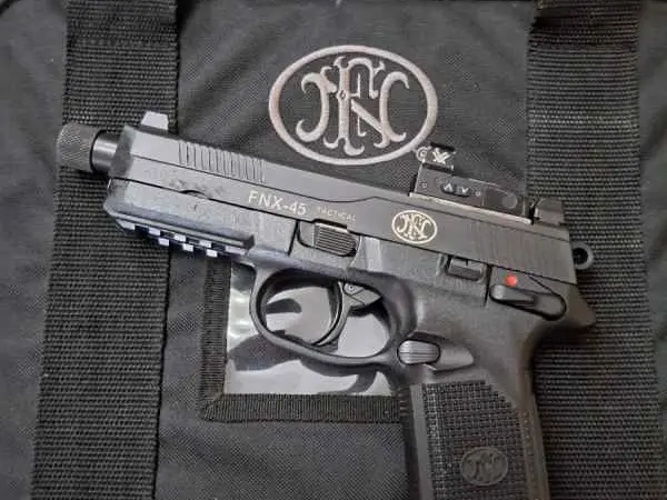 FNX 45 Tactical, Vortex red dot and 4 mags