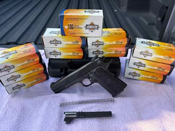 ROCK ISLAND ARMORY 22TCM COMBO/9MM WITH AMMO