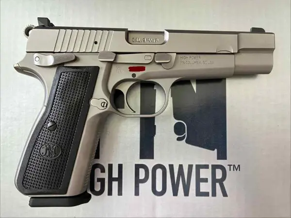 FN High Power Stainless Steel 9mm Pistol