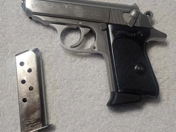 Walther PPK 3.3" Stainless 6RD .380 ACP