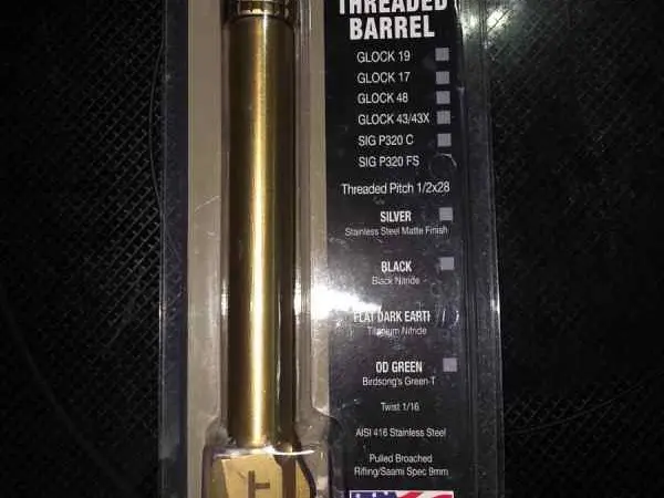 Backup tactical p320 is threaded barrel