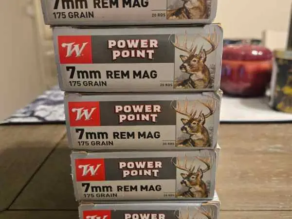 Winchester 7mm Remington Magnum 175 gr powerpoint