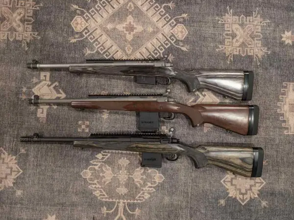 Ruger Gunsite Scout rifles. 5.56, 308, 450 Bush.