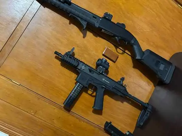 B&T GHM9, Beretta 1301 tactical, & G19 setup