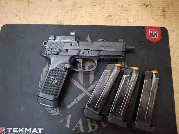FNX 45 Tactical, Vortex red dot and 4 mags
