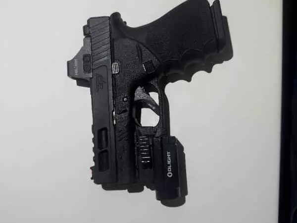 Glock 43x with zaffari slide green dot