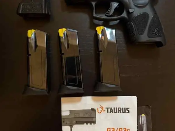 Taurus G3C 9mm – 3 Mags + Speed Loader – $250