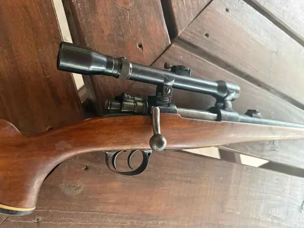 8mm sporterized Mauser with 4x German scope